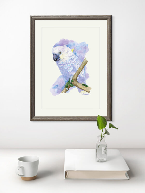 Kunstdruck Gelbhaubenkakadu Bianca – Bild 3