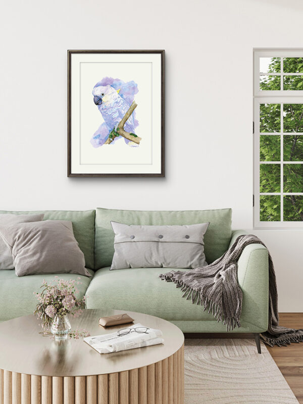 Kunstdruck Gelbhaubenkakadu Bianca – Bild 4