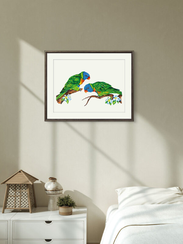 Kunstdruck Regenbogenloris – Bild 4