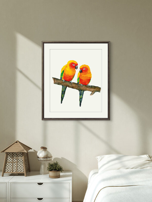 Kunstdruck Sonnensittiche – Bild 4