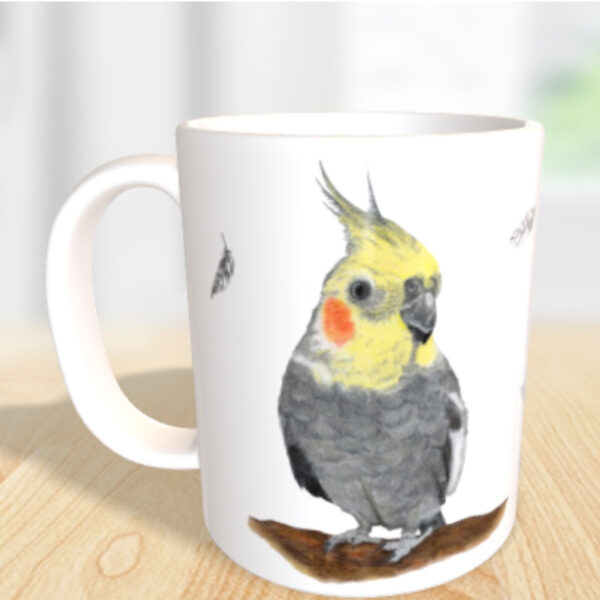 Tasse Nymphensittich Fips – Bild 3