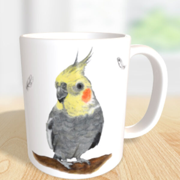 Tasse Nymphensittich Fips – Bild 2