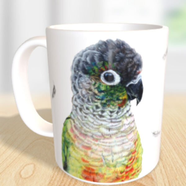 Tasse Rotschwanzsittich Fridolin – Bild 3