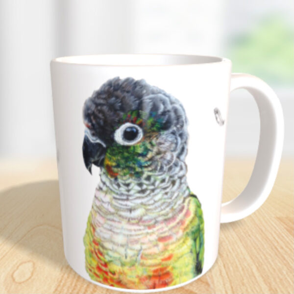 Tasse Rotschwanzsittich Fridolin – Bild 2