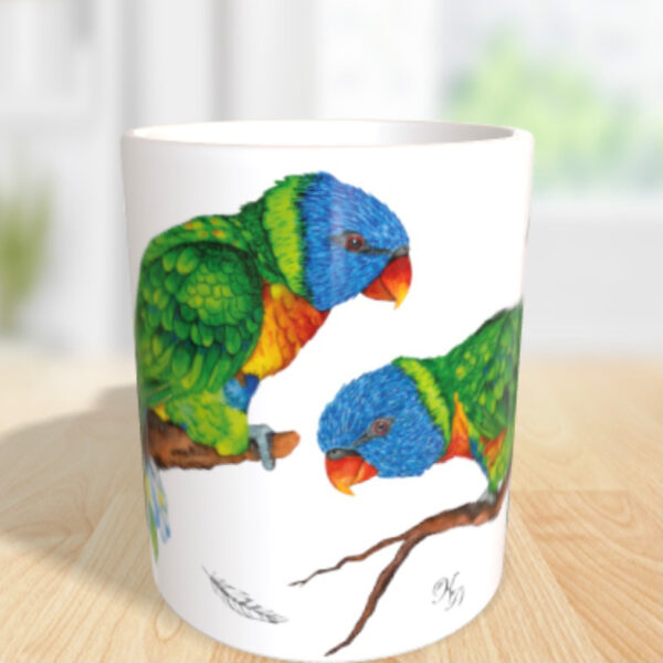 Tasse Regenbogenloris – Bild 4
