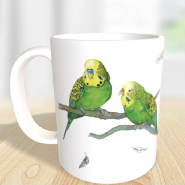 Tasse Wellensittichpaar – Bild 3