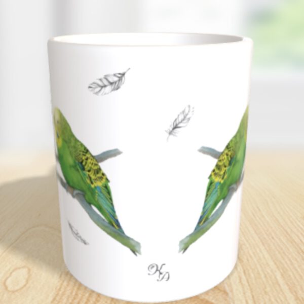 Tasse Wellensittichpaar – Bild 4