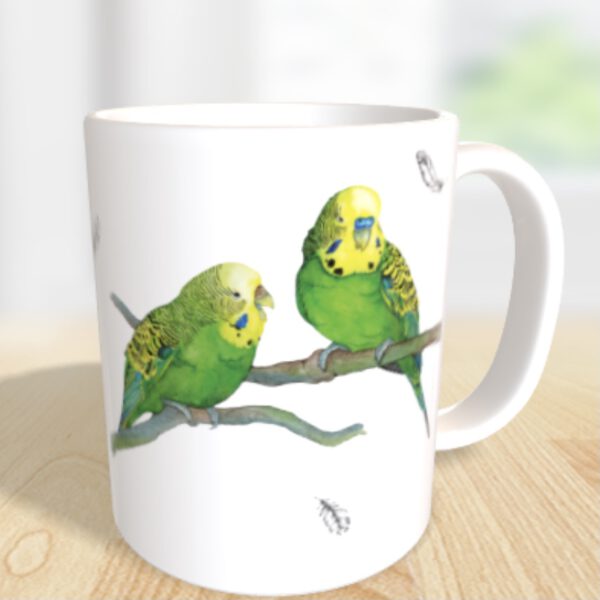 Tasse Wellensittichpaar – Bild 2