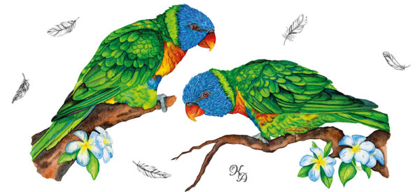 Tasse Regenbogenloris – Bild 5